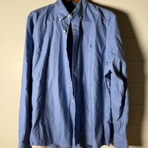 Ralph Lauren Classic Fit Long Sleeve Button Down Shirt French Blue Sz XL